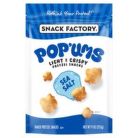 Snack Factory Pop'ums Sea Salt Baked Pretzel Snacks, 9 oz