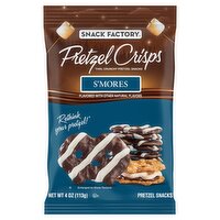 Snack Factory Pretzel Crisps S'mores Pretzel Snacks, 4 oz