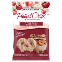 Snack Factory Pretzel Crisps Apple Spice White Crème Pretzel Snacks, 4 oz