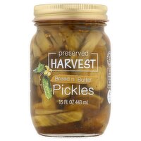 Preserved Harvest Bread N' Butter Pickles, 15 fl oz