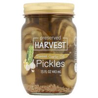 Preserved Harvest Sweet Garlic Dill Pickles, 15 fl oz