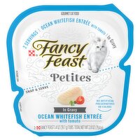 Purina Fancy Feast Petites Ocean Whitefish Entrée in Gravy Gourmet Cat Food, 1.4 oz, 2 count