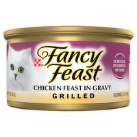 Purina Fancy Feast Grilled Chicken Feast in Gravy Gourmet Cat Food, 3 oz