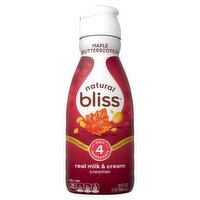 Natural Bliss Maple Butterscotch Real Milk & Cream Creamer Limited Edition, 32 fl oz