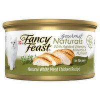 Purina Fancy Feast Gourmet Naturals White Meat Chicken Recipe in Gravy Cat Food, 3 oz