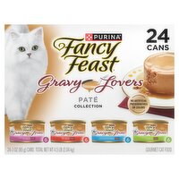 Purina Fancy Feast Gravy Lovers Paté Collection Gourmet Cat Food, 3 oz, 24 count