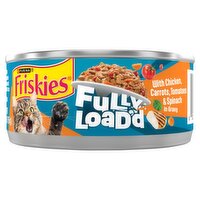 Purina Friskies Fuly Load'd with Chicken, Carrots, Tomatoes & Spinach in Gravy Cat Food, 5.5 oz