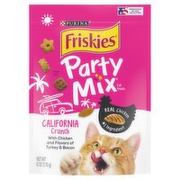 Purina Friskies Party Mix California Crunch Cat Treats, 6 oz