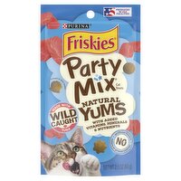 Purina Friskies Party Mix Natural Yums with Wild Caught Tuna Cat Treats, 2.1 oz, 2.1 Ounce