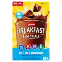 Carnation Breakfast Essentials Rich Milk Chocolate Nutritional Powder Drink Mix, 1.26 oz, 6 count