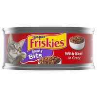 Purina Friskies Meaty Bits with Beef in Gravy Cat Food, 5.5 oz