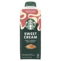 Starbucks Sweet Cream Brown Sugar Flavored Coffee Creamer, 24 fl oz
