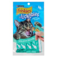 Purina Friskies Lil' Lickables Handfeedable Purée with Ocean Whitefish Cat Treat, 0.5 oz, 4 count
