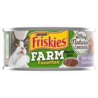 Purina Friskies Farm Favorites Meaty Bits with Turkey & Carrots in Gravy Cat Food, 5.5 oz