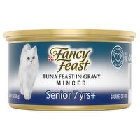 Purina Fancy Feast Minced Tuna Feast in Gravy Gourmet Cat Food, Senior 7yrs+, 3 oz