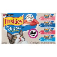 Purina Friskies Ocean Favorites Cat Food, 5.5 oz, 24 count