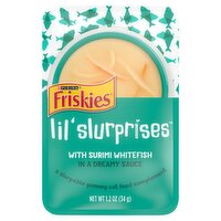 Purina Friskies Lil' Slurprises with Surimi Whitefish in a Dreamy Sauce Cat Food, 1.2 oz