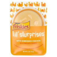 Purina Friskies Lil' Slurprises with Shredded Chicken in a Dreamy Sauce Cat Food, 1.2 oz