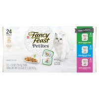 Purina Fancy Feast Petites Gravy Collection Gourmet Cat Food Twin Packs, 2.8 oz, 12 count