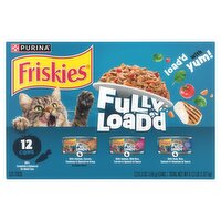 Purina Friskies Fully Load'd Wet Cat Food VP Chicken, Salmon, or Tuna in Wet Cat Gravy - 12 ct. Cans, 4.13 Pound