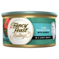 Purina Fancy Feast Medleys Tuna Florentine with Spinach Gourmet Cat Food, 3 oz