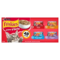 Purina Friskies Prime Filets Cat Food, 5.5 oz, 48 count