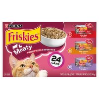 Purina Friskies Meaty Prime Filets Favorites Cat Food, 5.5 oz, 24 count, 8.25 Pound