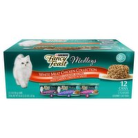 Purina Fancy Feast Medleys White Meat Chicken Collection Gourmet Cat Food, 3 oz, 12 count