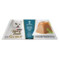 Purina Fancy Feast Gems Mousse Pate with Ocean Fish Gourmet Cat Food, 2 oz, 2 Count