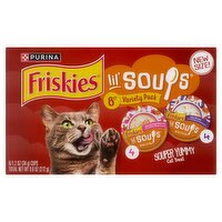 Purina Friskies Lil's Soups Souper Yummy Cat Treat Variety Pack, 1.2 oz, 8 count
