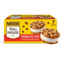 Nestlé Toll House Chocolate Chip Cookie Frozen Dairy Dessert Sandwiches, 7 count, 28 fl oz, 28 Fluid ounce