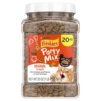 Purina Friskies Party Mix Original Crunch Cat Treats, 20 oz