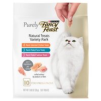 Purina Fancy Feast Purely Natural Cat Treats Variety Pack, 10 count, 1.06 oz