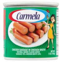 Carmela Chicken Sausage in Chicken Broth, 5 oz