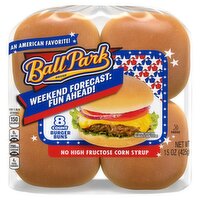 Ball Park Burger Buns, 8 count, 15 oz, 15 Ounce