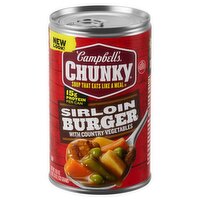 Campbell's Chunky Sirloin Burger with Country Vegetables Soup, 18.8 oz, 18.8 Ounce