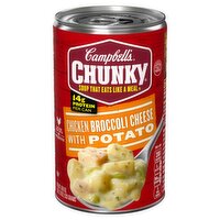 Campbell's Chunky Chicken Broccoli Cheese with Potato Soup, 18.8 oz, 18.8 Ounce