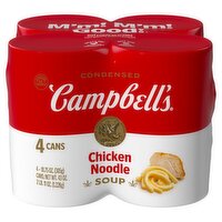 Campbell's Condensed Chicken Noodle Soup, 10.75 oz, 4 count, 43 Ounce