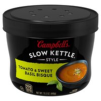 Campbell's Slow Kettle Style Tomato & Sweet Basil Bisque, 15.5 oz