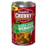 Campbell's Chunky Sirloin Burger with Country Vegetables Soup, 18.8 oz, 18.8 Ounce