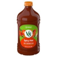 V8 Spicy Hot 100% Vegetable Juice, 64 fl oz, 64 Fluid ounce