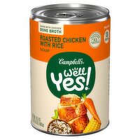 Campbell's Well Yes! Roasted Chicken with Rice Soup, 16.3 oz, 16.3 Ounce