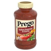 Prego Italian Sausage & Garlic Meat Sauce Family Size, 44 oz, 44 Ounce