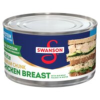 Swanson White Premium Chunk Chicken Breast with Rib Meat Packed in Water, 12.5 oz, 12.5 Ounce