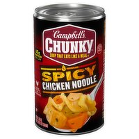 Campbell's Chunky Spicy Chicken Noodle Soup, 18.6 oz, 18.6 Ounce