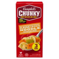 Campbell's Chunkỵ Classic Chicken Noodle with White Meat Chicken Soup, 16.1 oz, 3 count