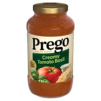 Prego Creamy Tomato Basil Italian Sauce, 23.5 oz, 23.5 Ounce