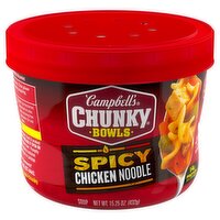 Campbell's Chunky Bowls Spicy Chicken Noodle Soup, 15.25 oz, 15.25 Ounce