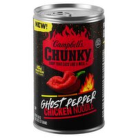 Campbell's Chunky Ghost Pepper Chicken Noodle Soup, 18.6 oz, 18.6 Ounce