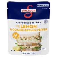 Swanson White Chunk Chicken Seasoned with Lemon & Coarse Ground Pepper, 2.6 oz